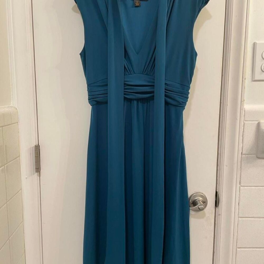 Donna-ricco Women's Blue and Green Dress